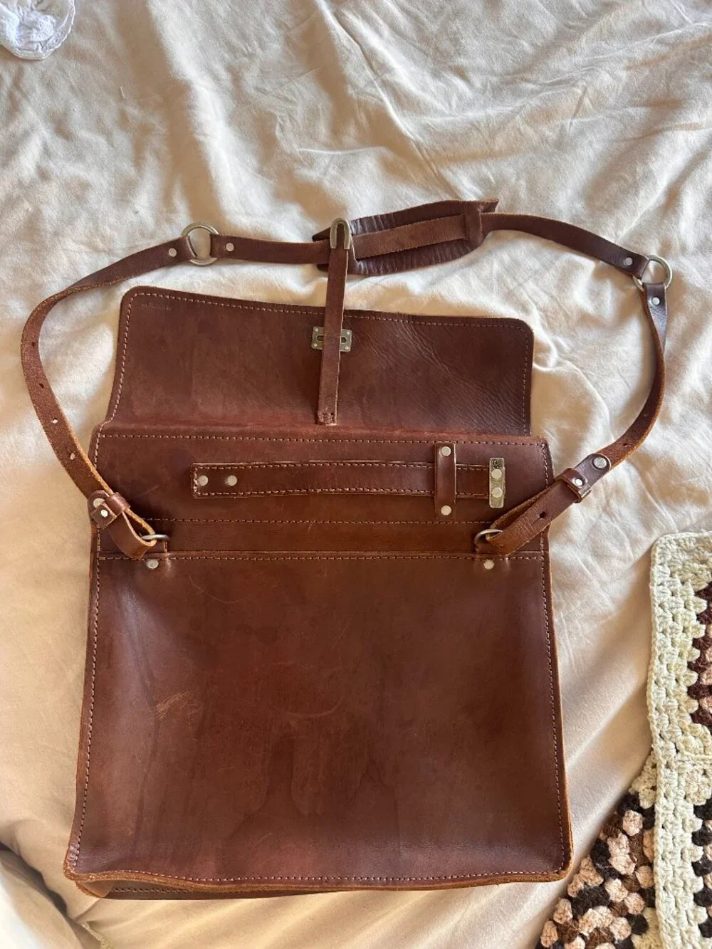 BillyKirk 236 Brown Satchel